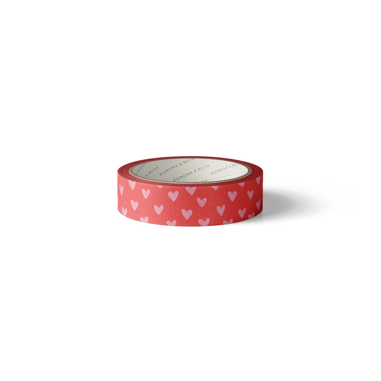 Washi Tape - Pink Hearts