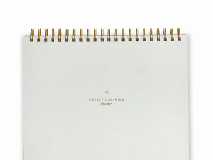 Weekly Overview Planner - Chalk White