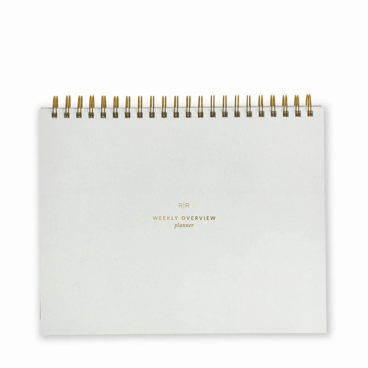 Weekly Overview Planner - Chalk White