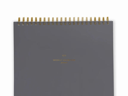 Weekly Overview Planner - Charcoal