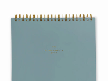 Weekly Overview Planner - Steel Blue
