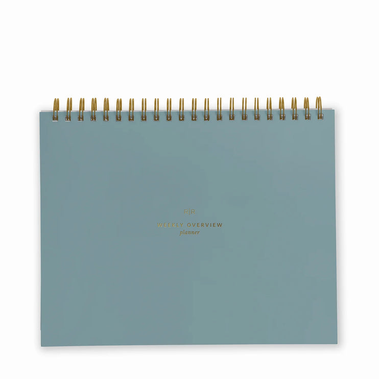 Weekly Overview Planner - Steel Blue