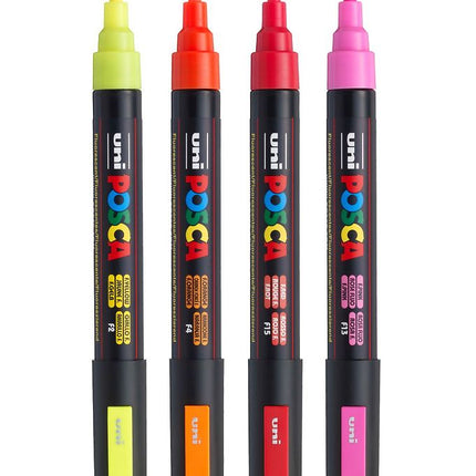 Set de 4 Posca  PC-5M - Neon