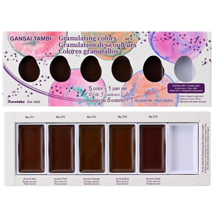 Acuarelas Gansai Tambi - Granulating Colors - ColorSwatch