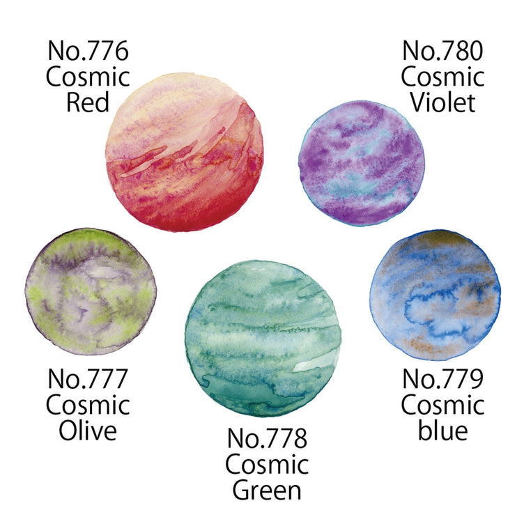 Acuarelas Gansai Tambi - Granulating Colors 2 - ColorSwatch