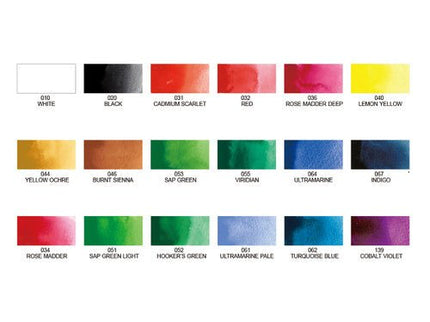Acuarelas Gansai Tambi - Set 18 - ColorSwatch
