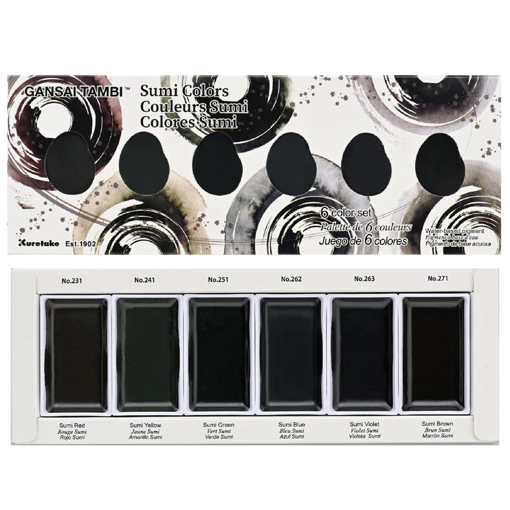 Acuarelas Gansai Tambi - SUMI Colors - ColorSwatch