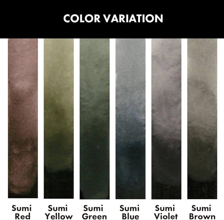 Acuarelas Gansai Tambi - SUMI Colors - ColorSwatch