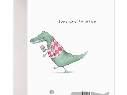 Alligator Hard Day - Tarjeta de Ánimo - ColorSwatch