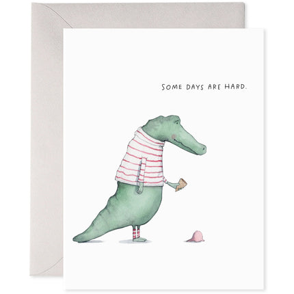 Alligator Hard Day - Tarjeta de Ánimo - ColorSwatch