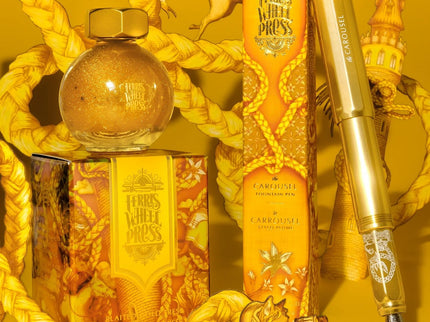 Aluminum Carousel Fountain Pen - Plaited Gold Tress - ColorSwatch