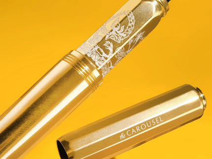 Aluminum Carousel Fountain Pen - Plaited Gold Tress - ColorSwatch