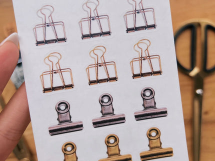 Stickers - Assorted Clips & Pins