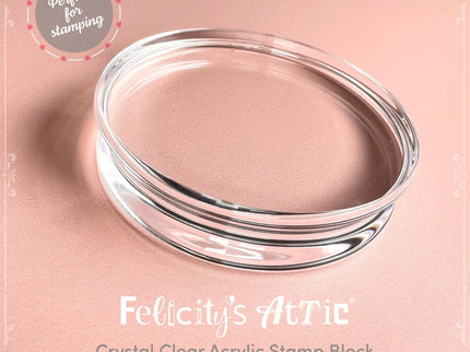 Block Acrílico Redondo para Sellos - ColorSwatch