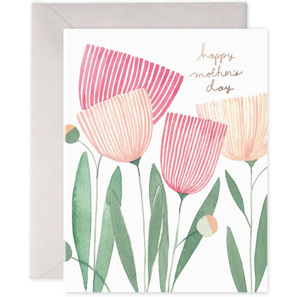 Blooms for Mom - Tarjeta Día de la Madre - ColorSwatch