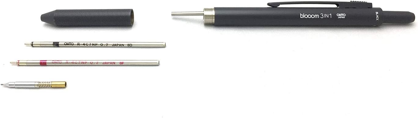 Blooom 3 in 1 - Lapicero/Portaminas Multipropósito - Negro - ColorSwatch