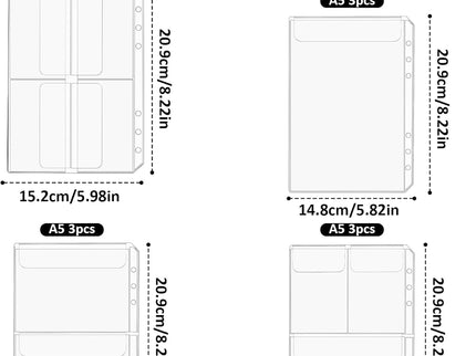 Bolsillos de 6 Hoyos para Cartapacios A5 (Unidad) - ColorSwatch