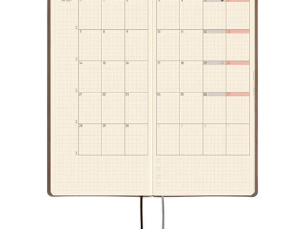 Hobonichi Techo 2027 Weeks - Smooth: Café au Lait