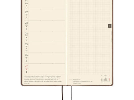 Hobonichi Techo 2027 Weeks - Smooth: Café au Lait