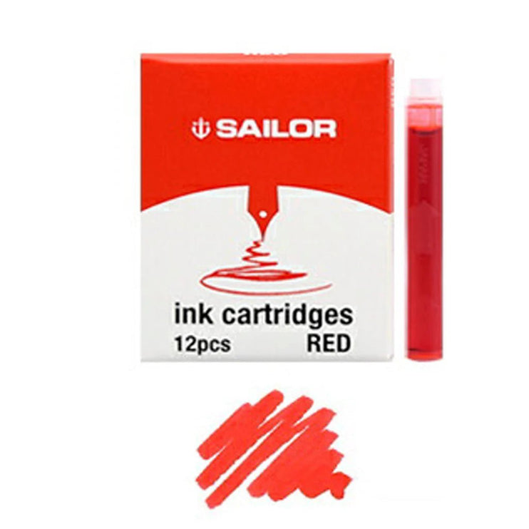 Cartuchos de Tinta Sailor - Red - ColorSwatch