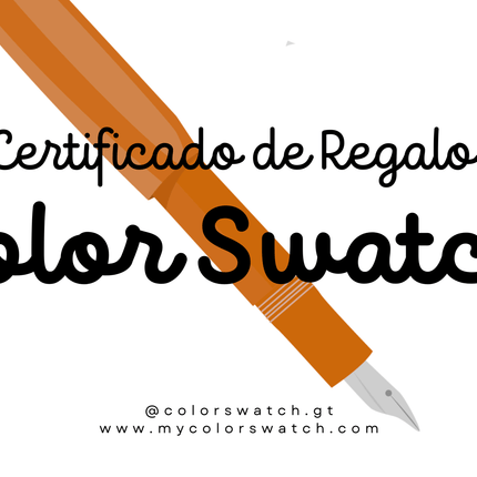 CERTIFICADO DE REGALO - ColorSwatch