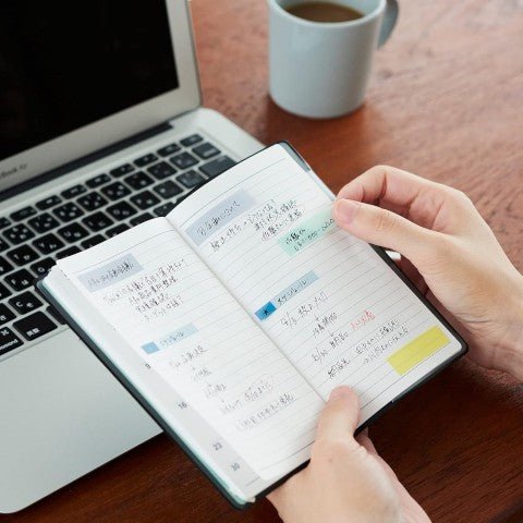 Coco Fusen Basic - Banderines Adhesivos con Dispensador - ColorSwatch