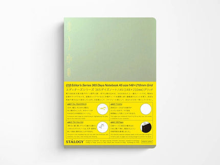 Cuaderno 365 Días A5 - Cuadrícula - Aurora Green - ColorSwatch