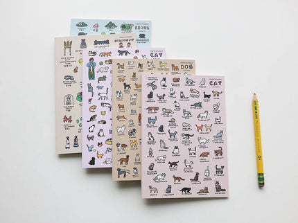 Cuaderno A5 - Cat Dictionary - ColorSwatch