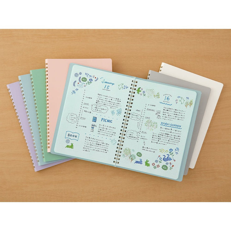 Cuaderno Soft Color Ring - Puntos - Blanco - ColorSwatch