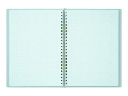 Cuaderno Soft Color Ring - Puntos - Celeste - ColorSwatch