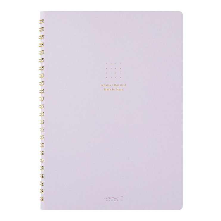 Cuaderno Soft Color Ring - Puntos - Lila - ColorSwatch