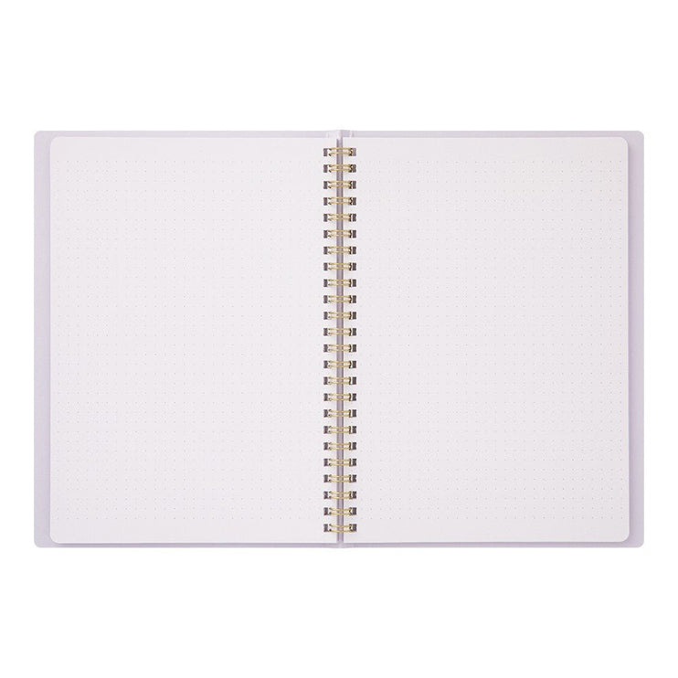 Cuaderno Soft Color Ring - Puntos - Lila - ColorSwatch