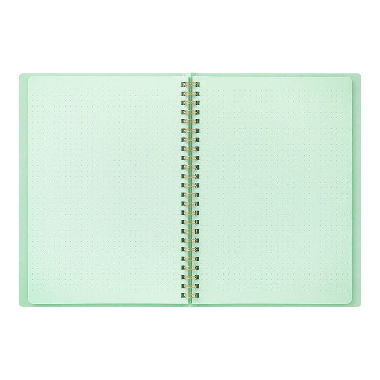Cuaderno Soft Color Ring - Puntos - Menta - ColorSwatch