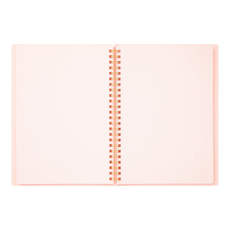 Cuaderno Soft Color Ring - Puntos - Rosado - ColorSwatch
