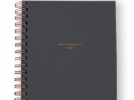 Daily Overview Planner - Charcoal