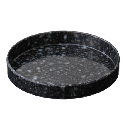 Marble Desk Tray - Circle - Black