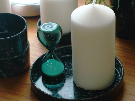Marble Desk Tray - Circle - Ivory