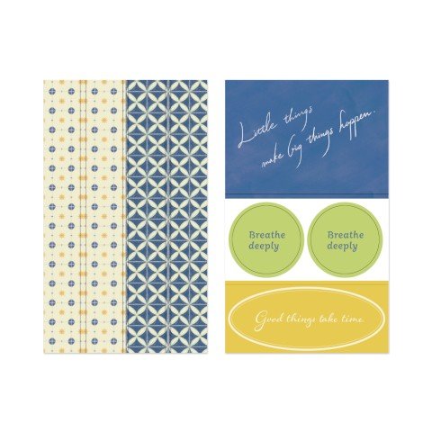 Decoration Stickers - Blue - ColorSwatch