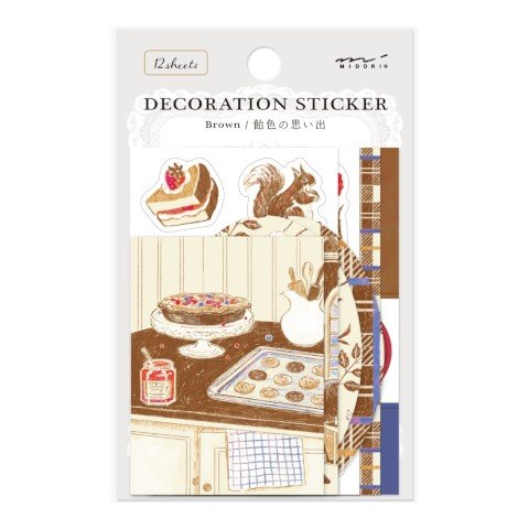 Decoration Stickers - Brown - ColorSwatch