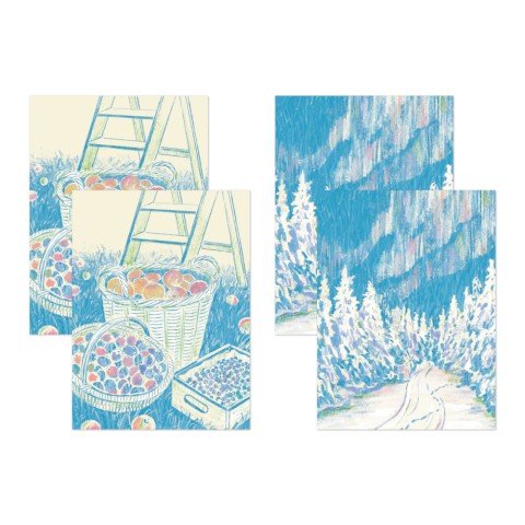 Decoration Stickers - Light Blue - ColorSwatch