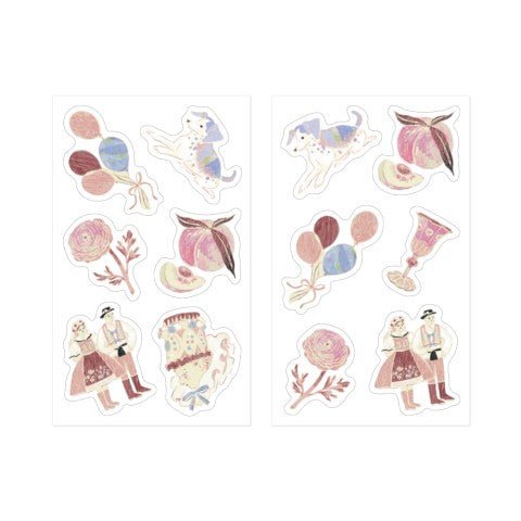 Decoration Stickers - Pink - ColorSwatch
