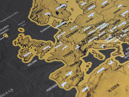 Deluxe Scratch Map - ColorSwatch