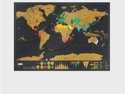 Deluxe Scratch Map - ColorSwatch