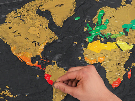 Deluxe Scratch Map - ColorSwatch