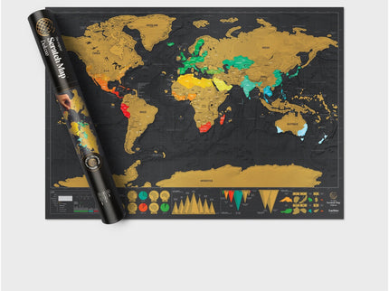 Deluxe Scratch Map - ColorSwatch