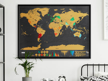 Deluxe Scratch Map - ColorSwatch