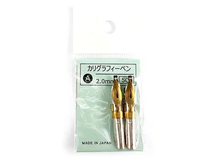 Dip Pen Nibs - A 2.0mm - Set 2 - ColorSwatch