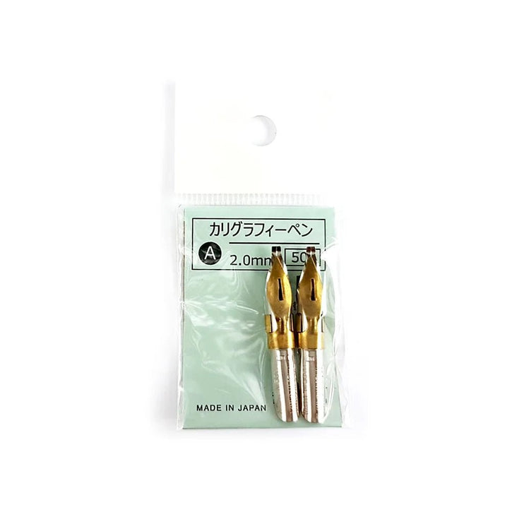 Dip Pen Nibs - A 2.0mm - Set 2 - ColorSwatch