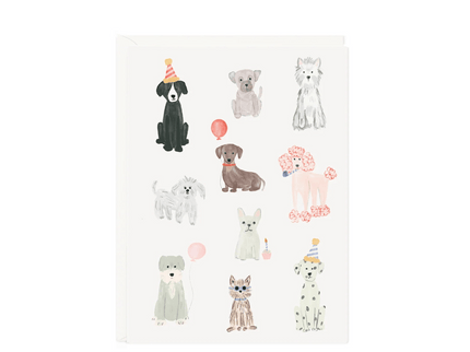 Doggone Birthday Mini Card - ColorSwatch