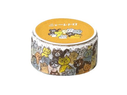 Retro Washi Tape - Gatos